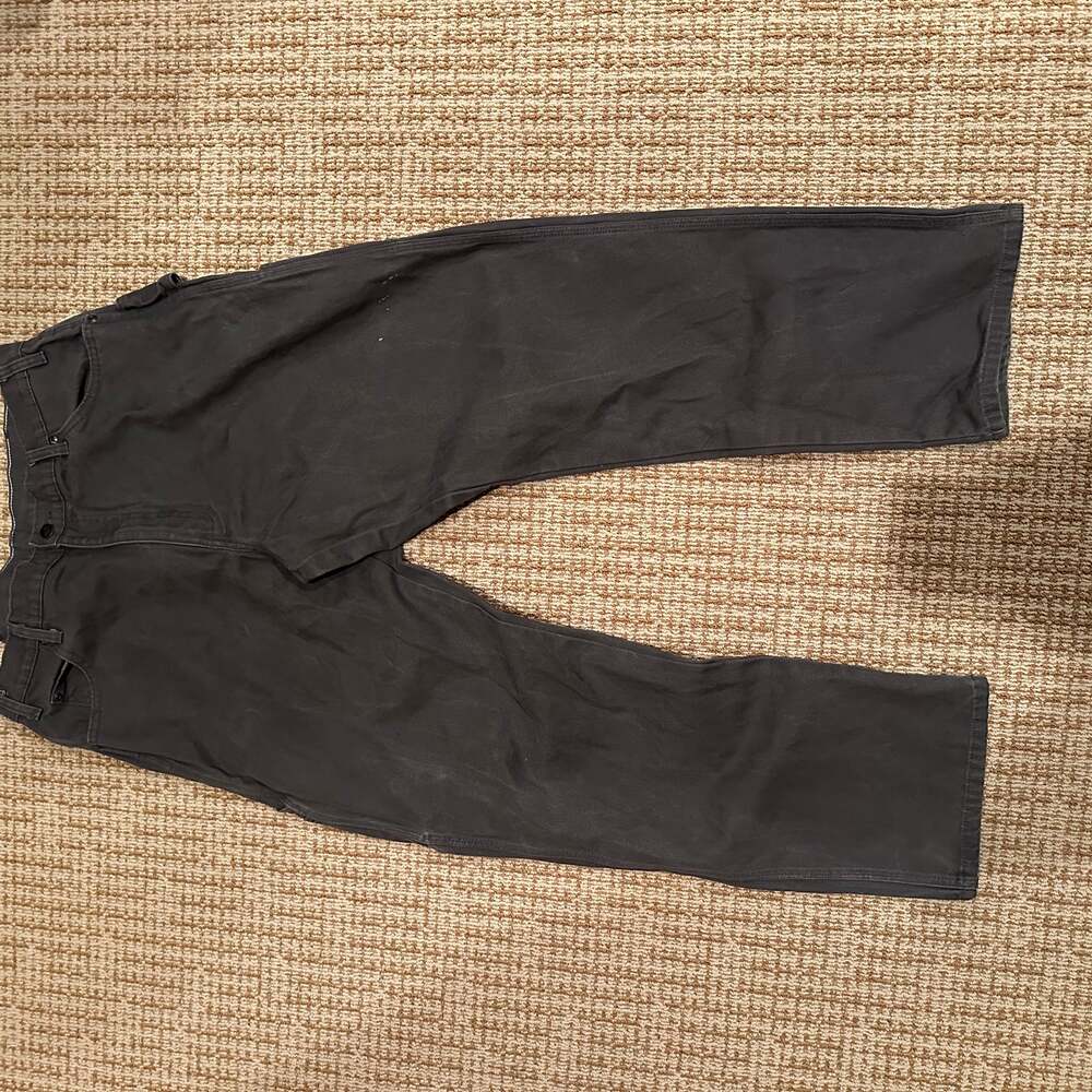 Dickies Carpenter Pants Mens 42x30 Black Heavy Weight Actual (44x29.5) P375640